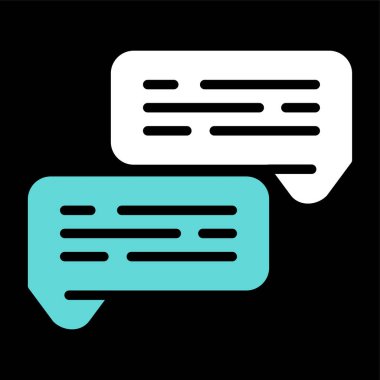 Sohbet simgesi vektör illüstrasyonu