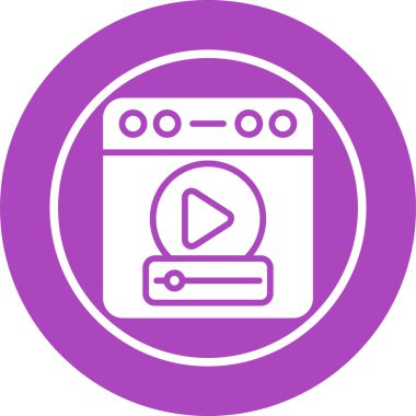 Fırın. Web simgesi basit illüstrasyon