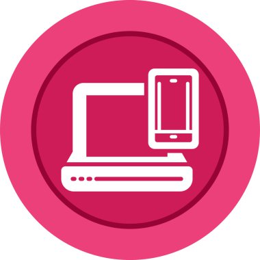 Bilgisayar. Web simgesi basit illüstrasyon