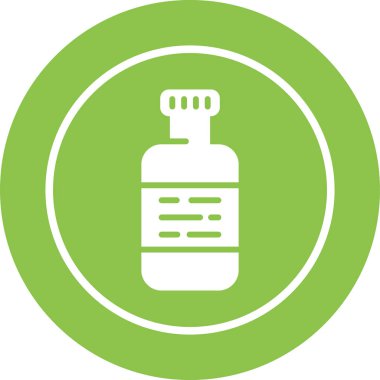 Şişe. Web simgesi basit illüstrasyon