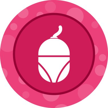 Çizgi film simgesinin vektör çizimi.