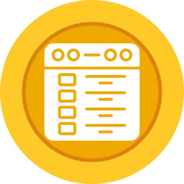 kontrol listesi simgesi. Basit resimleme