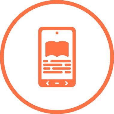 Cep telefonu. Web simgesi basit illüstrasyon