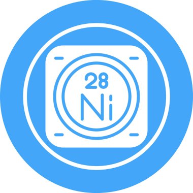 Nikel kimyasal element simgesi, basit satır biçimi