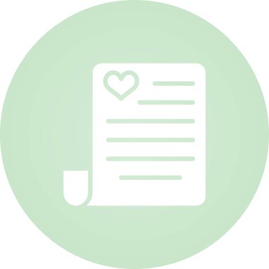 Kalp. Web simgesi basit illüstrasyon