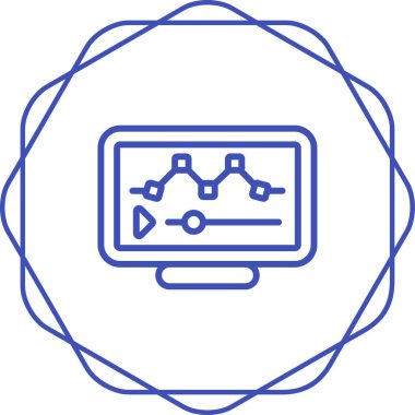 Ağ modern simgesinin vektör illüstrasyonu