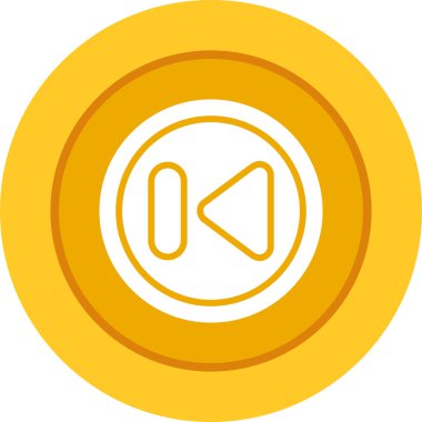 Önceki Parça Düğmesi vektör illüstrasyonuName