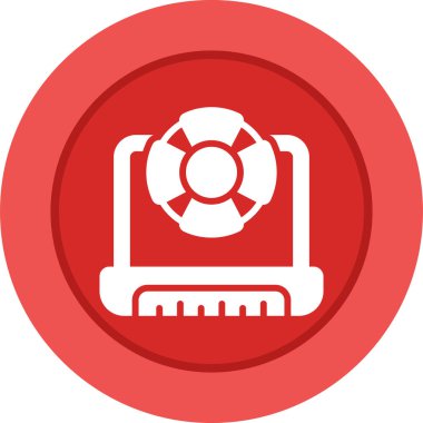 dizüstü bilgisayar simgesi. Web basit tasarım illüstrasyonu