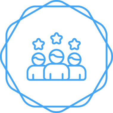 insanlar çizgi ikon vektör illüstrasyonu