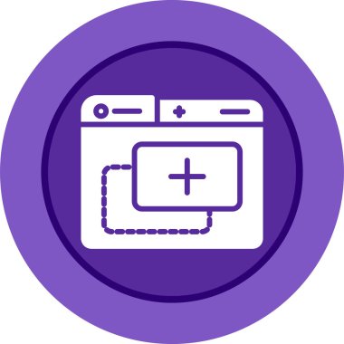 Web simgesi, vektör illüstrasyonu basit tasarım