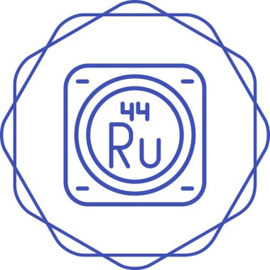 Kimyasal metal işareti ağ basit illüstrasyon