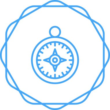 pusula simgesi web basit illüstrasyon