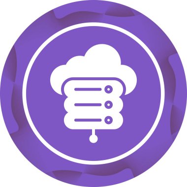 Bulut simgesi vektör illüstrasyonu