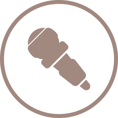 microphone icon web simple illustration