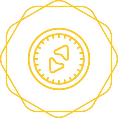 pusula simgesi web basit illüstrasyon