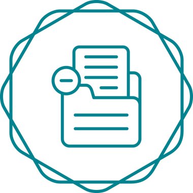 Belge simgesinin vektör illüstrasyonu