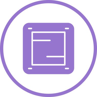 Galeri modern simgesinin vektör illüstrasyonu