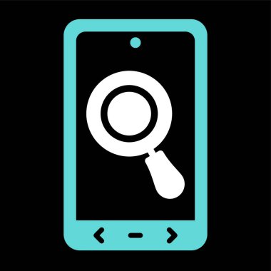 Arama simgesi vektör illüstrasyonu