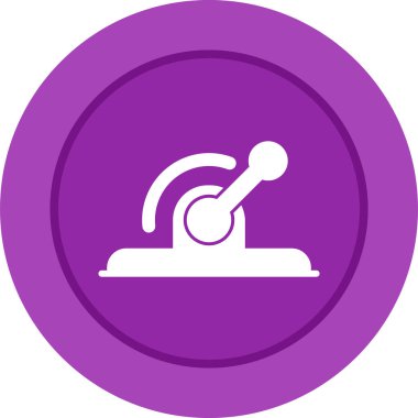 Bir düğmenin vektör illüstrasyonu