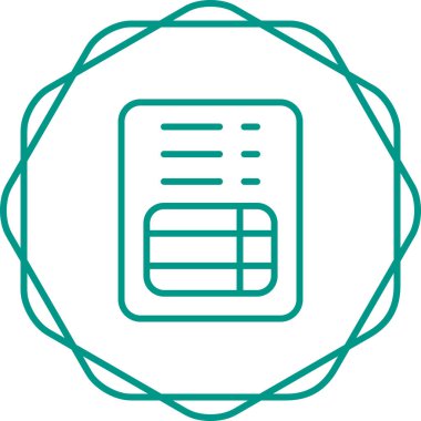 Dosya Faturası Web simgesi vektör illüstrasyonu