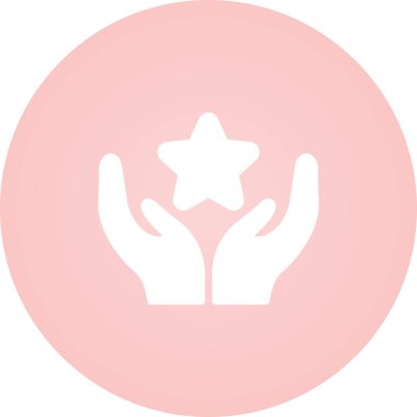 Yıldız simgesinin vektör illüstrasyonu