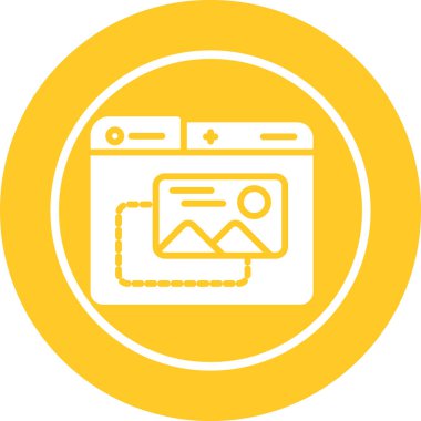 Kamera simgesi, vektör illüstrasyonu