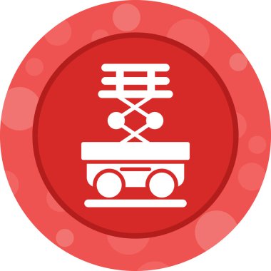 Tek bir izole araba simgesinin vektör çizimi