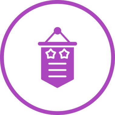 Banner  icon, vector illustration 