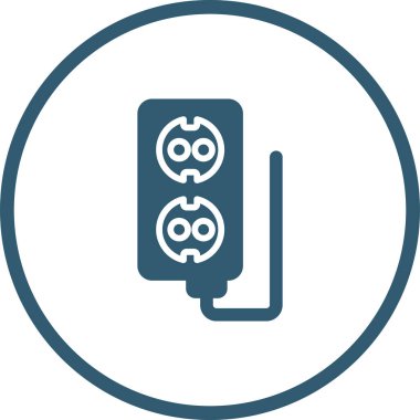 soket ağ simgesi vektör illüstrasyonu