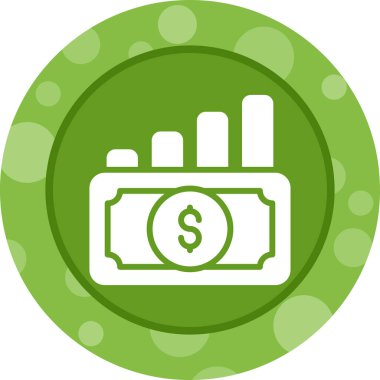 Dolar. Web simgesi basit illüstrasyon