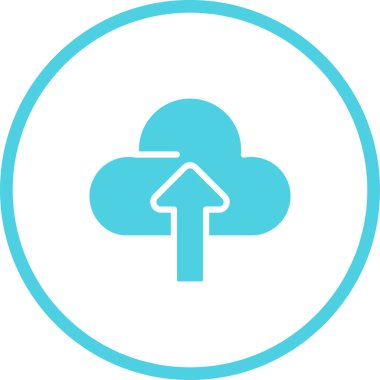 Bulut hesaplama simgesinin vektör illüstrasyonu