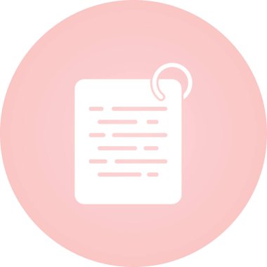 belge simgesi, vektör çizimi