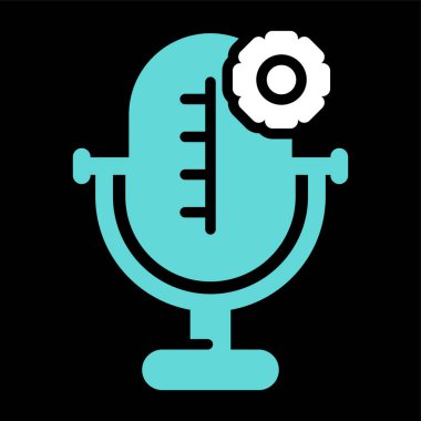 microphone icon web simple illustration