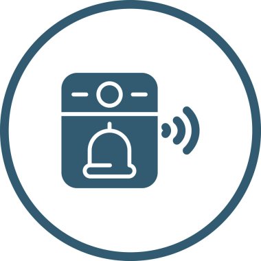 Video Kapı Çanı web simgesi, vektör illüstrasyonu 