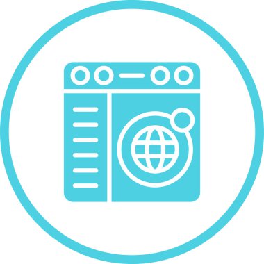 çamaşır makinesi dairesel simgesi sembolü