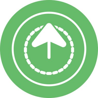 ok yukarı simgesi, modern tasarım illüstrasyonu