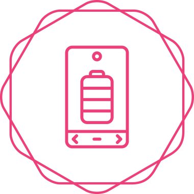 Pil simgesinin vektör illüstrasyonu