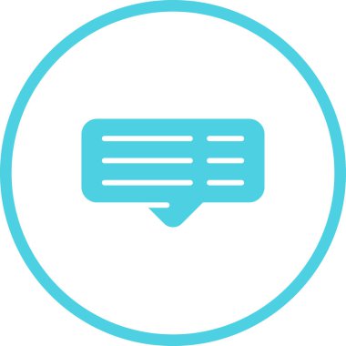 Konuş. Web simgesi basit illüstrasyon