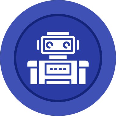 robot web simgesi vektör illüstrasyonu