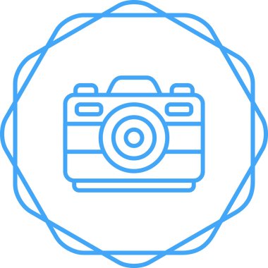 Kamera. Web simgesi basit illüstrasyon