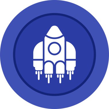 roket vektör simgesi modern basit illüstrasyon