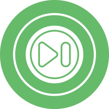 Düğme web simgesi, vektör çizim oynamak