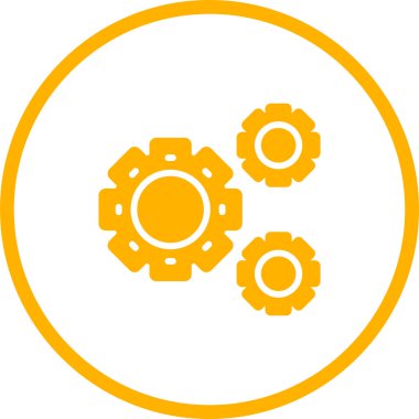 dişli simgesi vektör illüstrasyonu