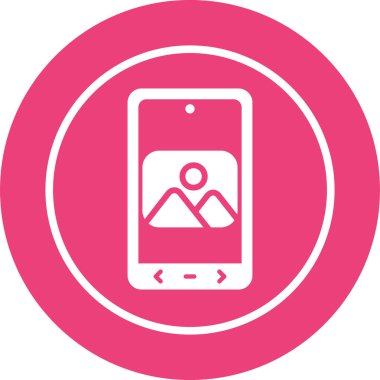 Soyut arkaplanda telefon simgesi izole edildi