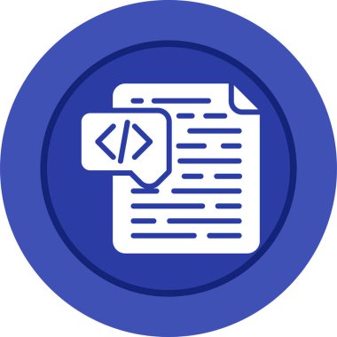 Belge. Web simgesi basit illüstrasyon