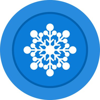 Kar taneleri. Web simgesi vektör illüstrasyonu