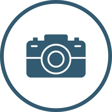 Kamera. Web simgesi basit illüstrasyon