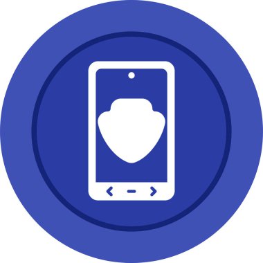 Cep telefonu simgesinin vektör illüstrasyonu