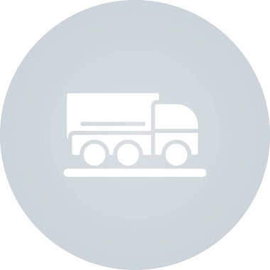 kamyon vektör renk çizgisi simgesi