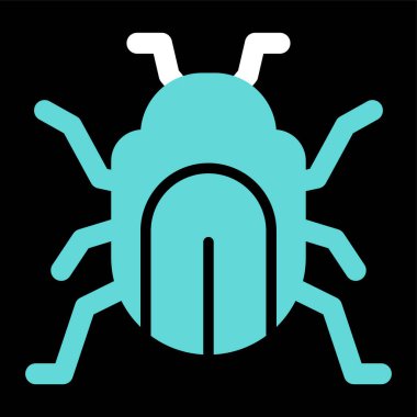 böcek simgesi. Web için hata vektör simgelerinin düz çizimi